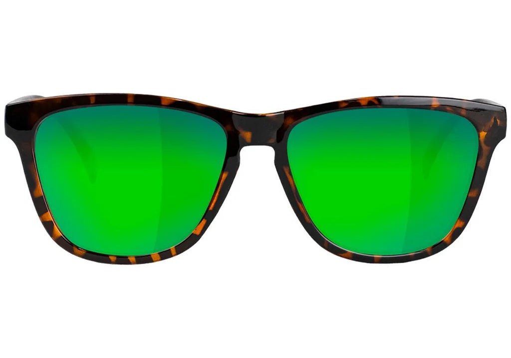 Glassy Deric Polarized Glasses - Tortoise/Green Mirror - Switch Skate & Snow