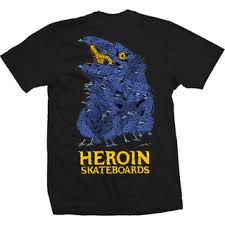 Heroin Crow T-Shirt - Black - Switch Skate & Snow