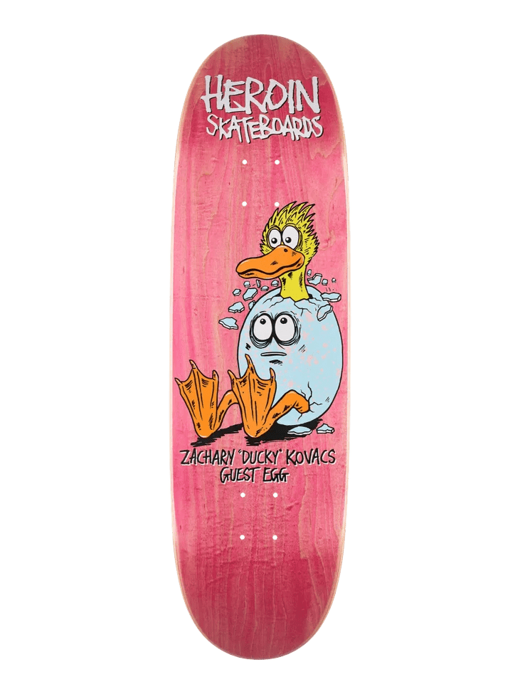 Heroin Ducky Guest Egg Deck - 9.125 *STAINS VARY* - Switch Skate & Snow
