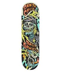 Santa Cruz Gravette Hippie Skull Deck - 8.3
