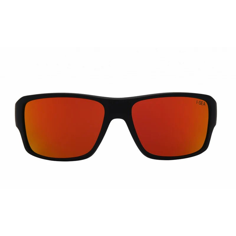 I - Sea Free Bird Rubber Soft Touch Polarized Sunglasses - Black/Red Mirror - Switch Skate & Snow
