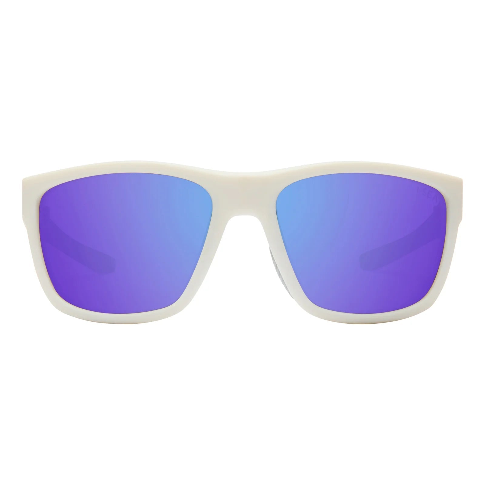 I - Sea Greyson 2.0 Polarized Rubber Sunglasses - White/Purple Mirror - Switch Skate & Snow