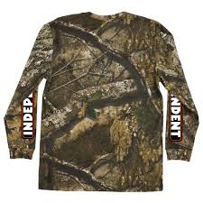 Independent Bar Logo Longsleeve T-Shirt - Realtree APX - Switch Skate & Snow
