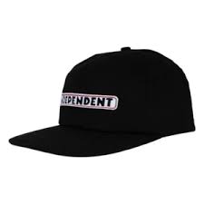 Independent Bar Logo Snapback Hat - Black - Switch Skate & Snow