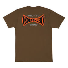 Independent Built To Grind Span T-Shirt - Dark Chocolate - Switch Skate & Snow