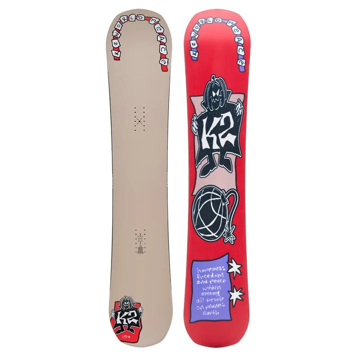 K2 2027 World Peace Snowboard - 158W - Switch Skate & Snow