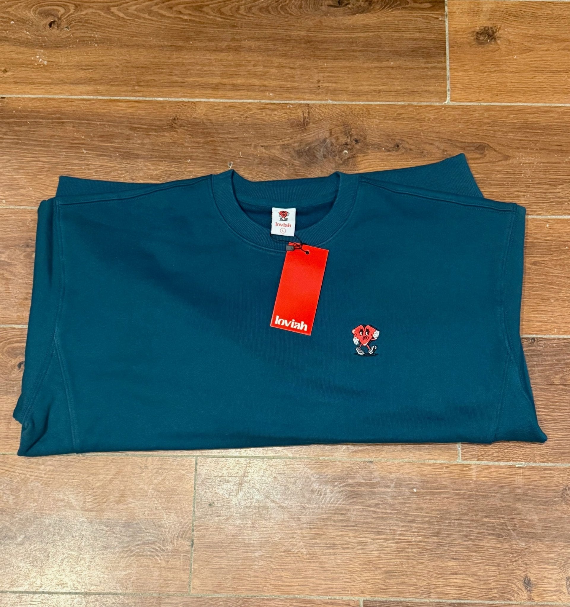 Loviah 2026 Heartman Crewneck - Teal - Switch Skate & Snow
