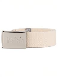 Loviah Chrome Webbing Belt - Cream - Switch Skate & Snow