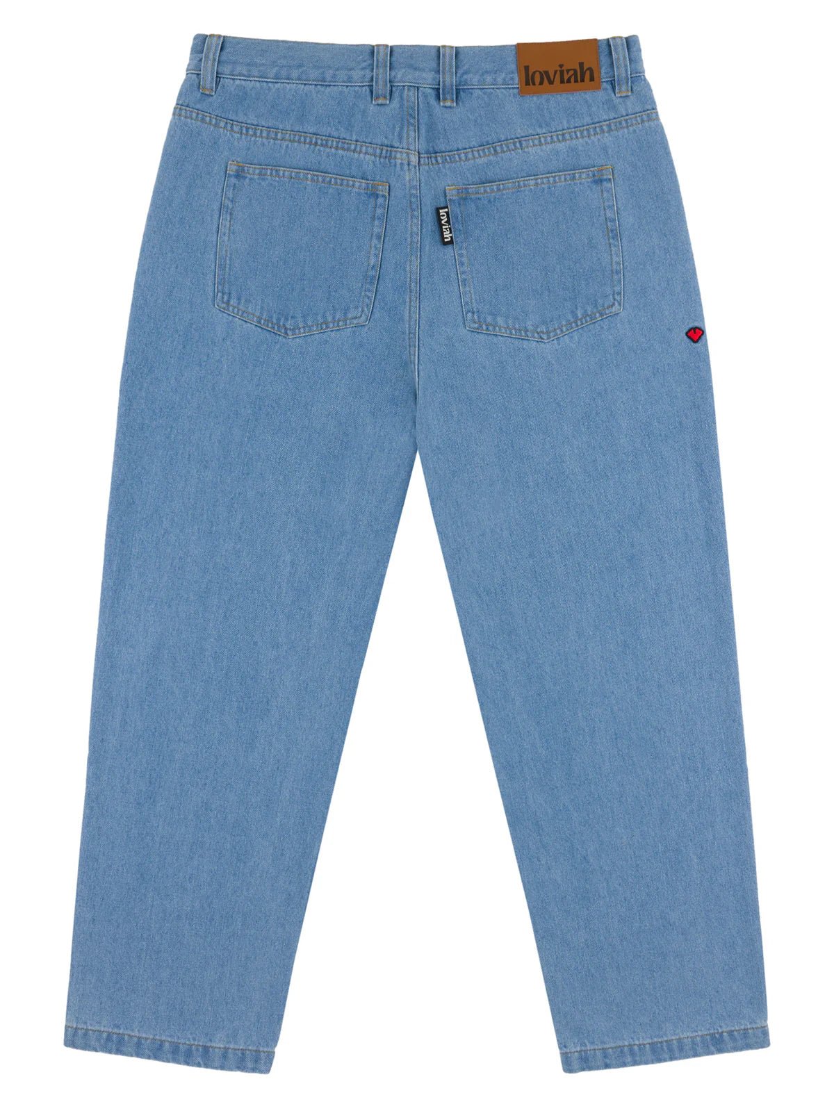 Loviah OG Baggy 5 Pocket Denim Pants - Indigo Light Wash - Switch Skate & Snow