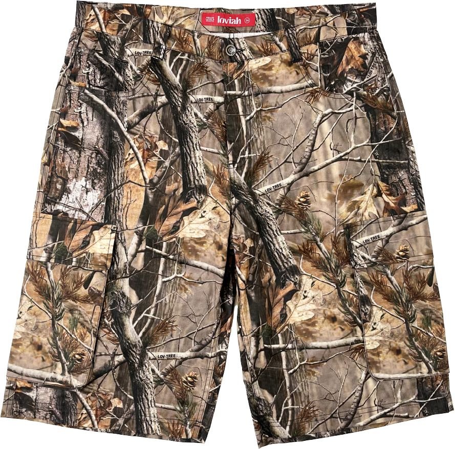 Loviah Trooper Cotton Cargo Shorts - Tree Camo - Switch Skate & Snow