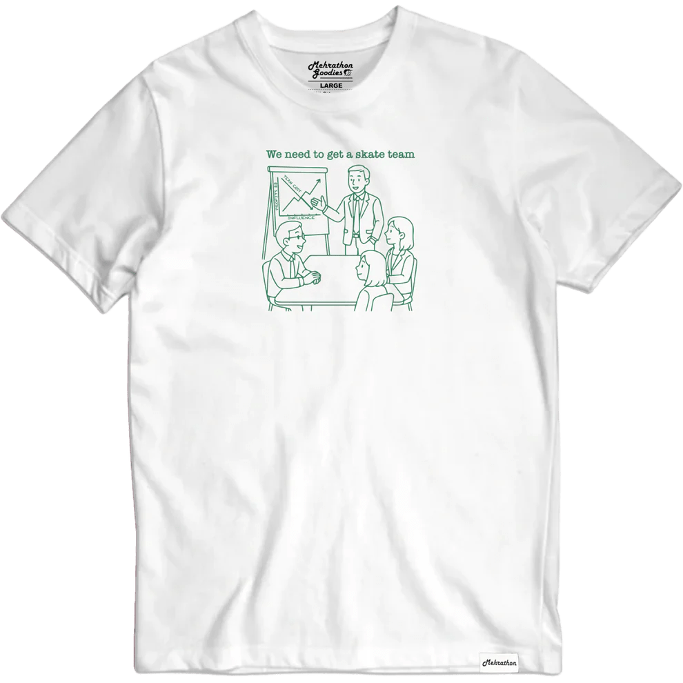 Mehrathon Corporate Bandwagon T-Shirt - White - Switch Skate & Snow