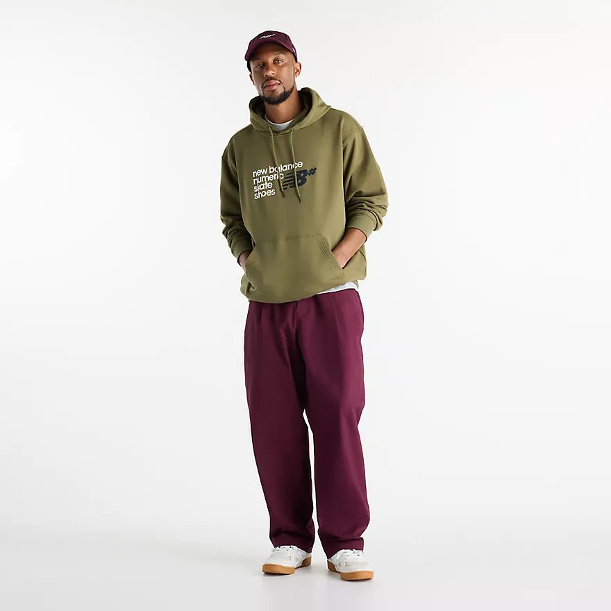 New Balance French Terry Stacked Logo Hoodie - Wakame - Switch Skate & Snow