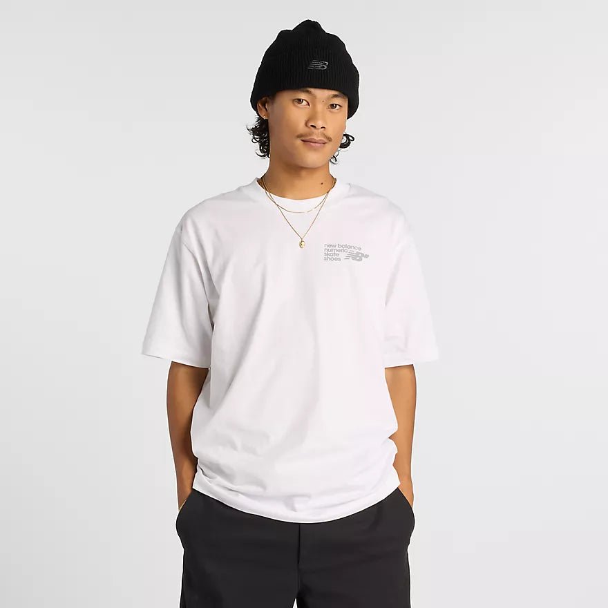 New Balance Numeric Small Logo Jersey T-Shirt - White - Switch Skate & Snow
