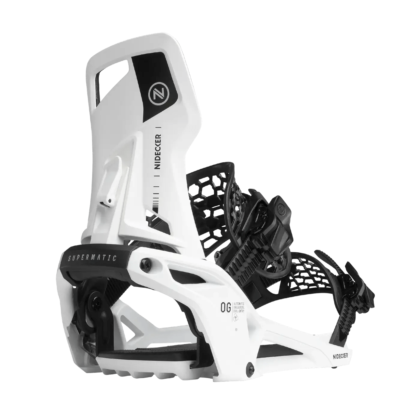 Nidecker OG Supermatic Binding 2026 - White - Switch Skate & Snow