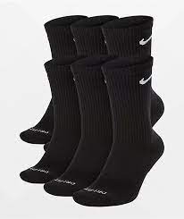 Nike Everyday Plus Cotton Cushioned Socks - 3 Pack - Black - Switch Skate & Snow