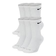Nike Everyday Plus Cotton Cushioned Socks - 3 Pack - White - Switch Skate & Snow