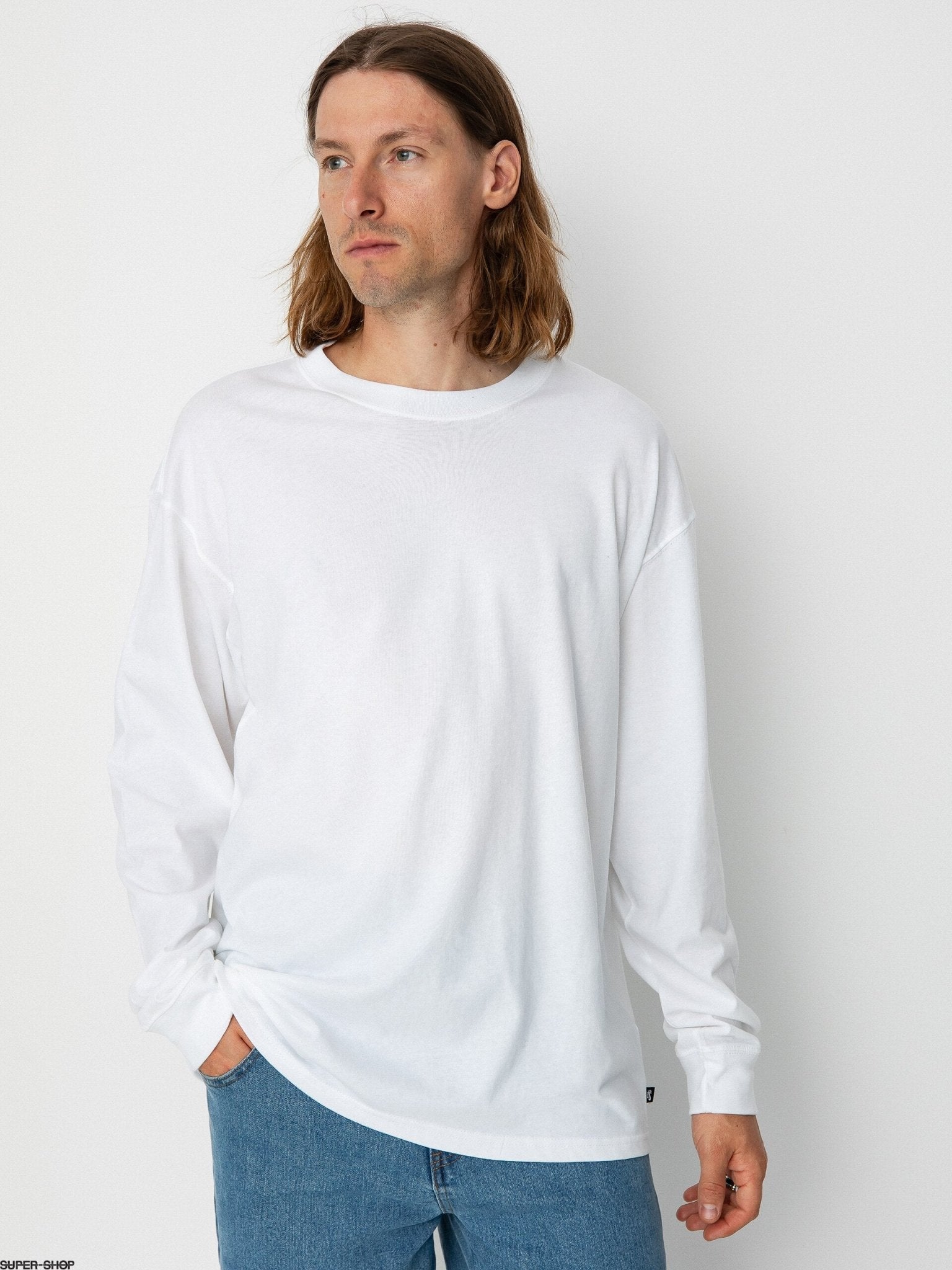 Nike SB Essentials Longsleeve T-Shirt - White - Switch Skate & Snow