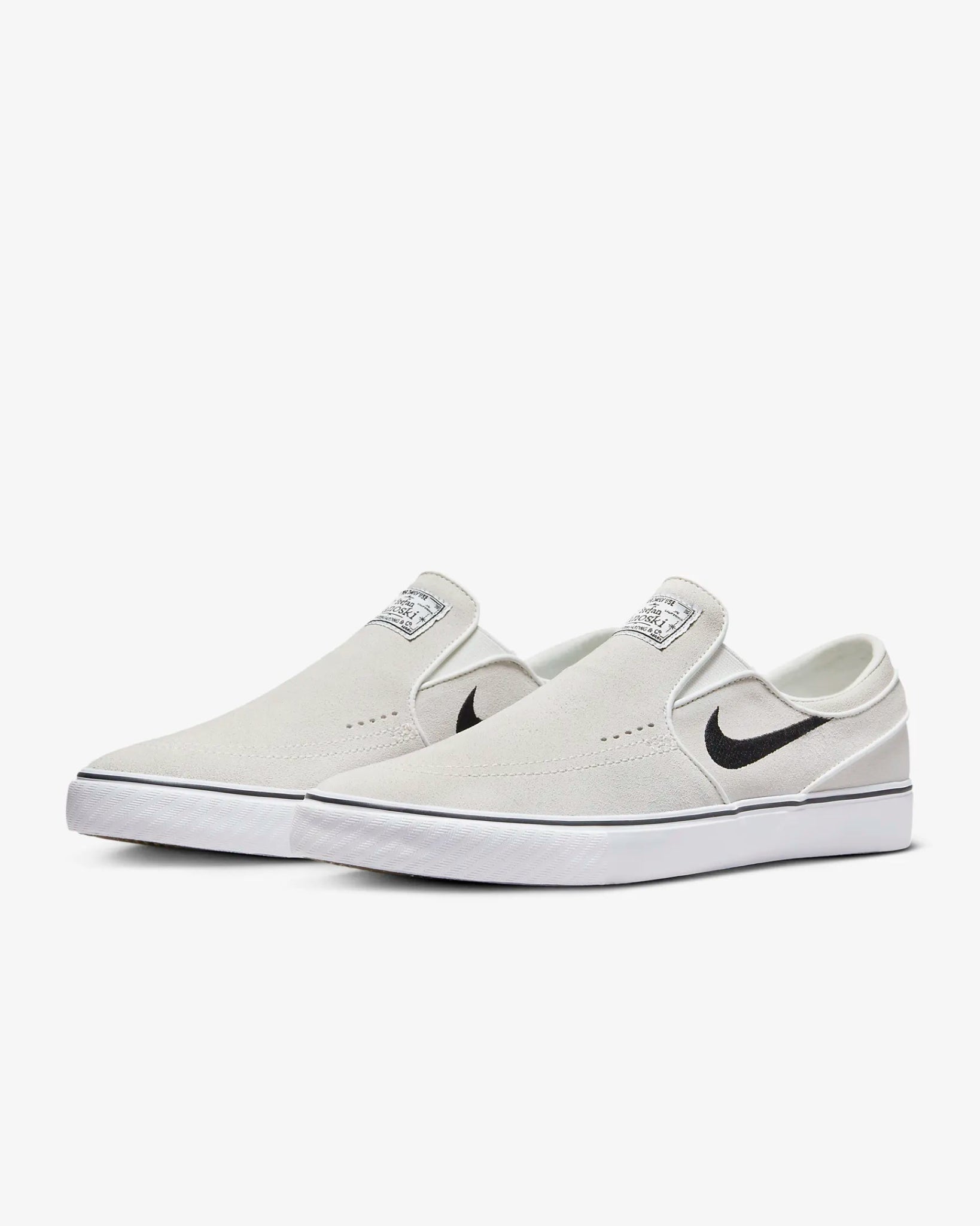 Nike SB Janoski OG+ Slip Shoes - Summit White/Black - Switch Skate & Snow