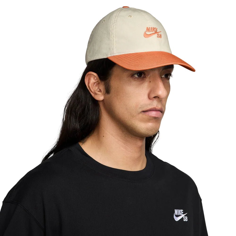 Nike SB Unstructured Skate Cap - Coconut Milk/Orange Frost - Switch Skate & Snow