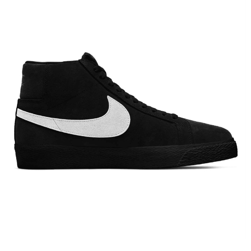 Nike SB Zoom Blazer Mid Shoes - Black/White - Black - Black - Switch Skate & Snow