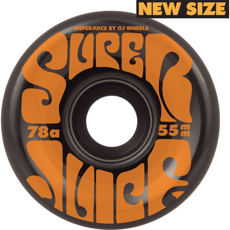 OJ Mini Super Juice Black Orange Wheels - 55mm 78A - Switch Skate & Snow