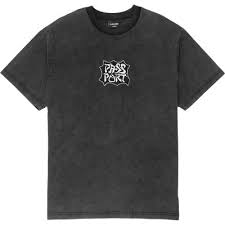 Pass - Port Glyph T-Shirt - Acid Black - Switch Skate & Snow