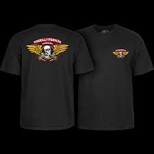 Powel Peralta Winged Ripper T-Shirt - Black - Switch Skate & Snow