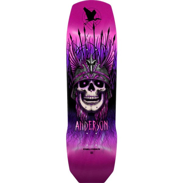 Powell Peralta Anderson Heron 04 Deck - 9.13 - Pink Foil - Switch Skate & Snow