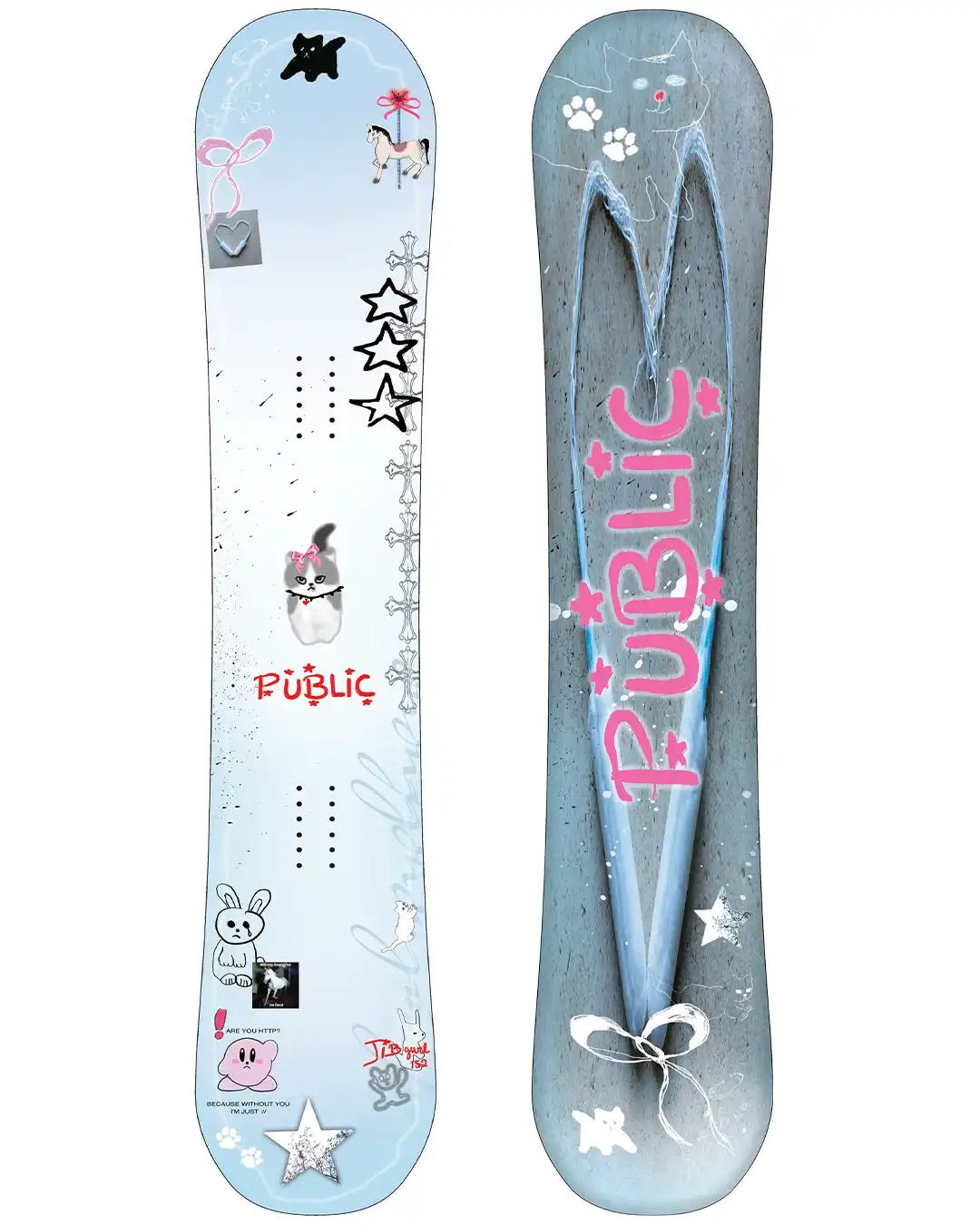 Public JIBGURL Snowboard 2026 - 152CM - Switch Skate & Snow