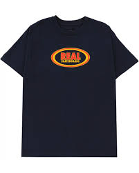Real Oval T-Shirt - True Navy/Red/Gold - Switch Skate & Snow