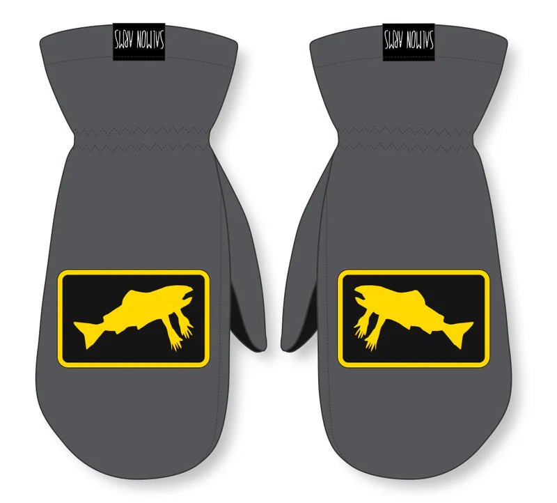 Salmon Arms Classic Mitt 2025 - Grey/Yellow - Switch Skate & Snow