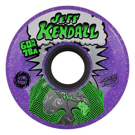 Santa Cruz Slime Balls Kendall End Of The World Reissue OG Slime Wheels - 60mm 78A - Purple - Switch Skate & Snow