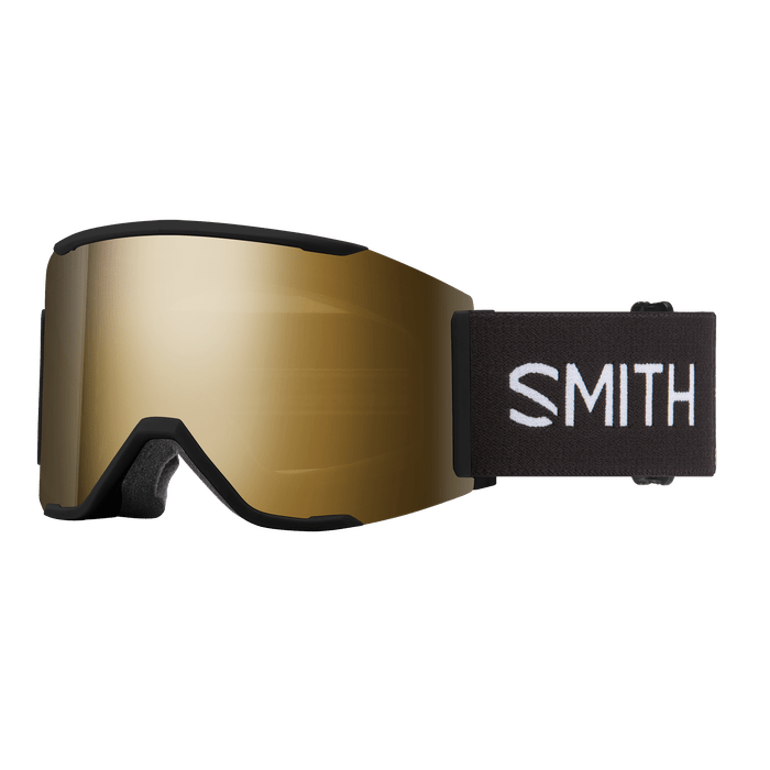 Smith 2026 Squad Mag Goggle - Black + ChromaPop™ Sun Black Gold Mirror - Switch Skate & Snow