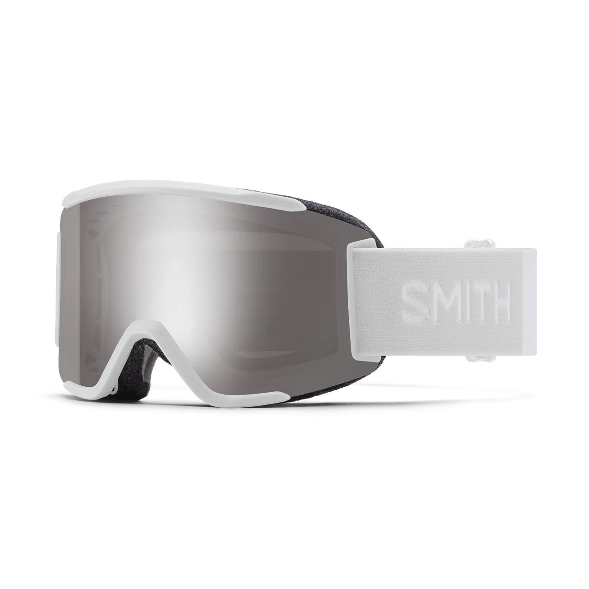 Smith 2026 Squad S Goggle - White Vapor + ChromaPop™ Sun Platinum Mirror - Switch Skate & Snow