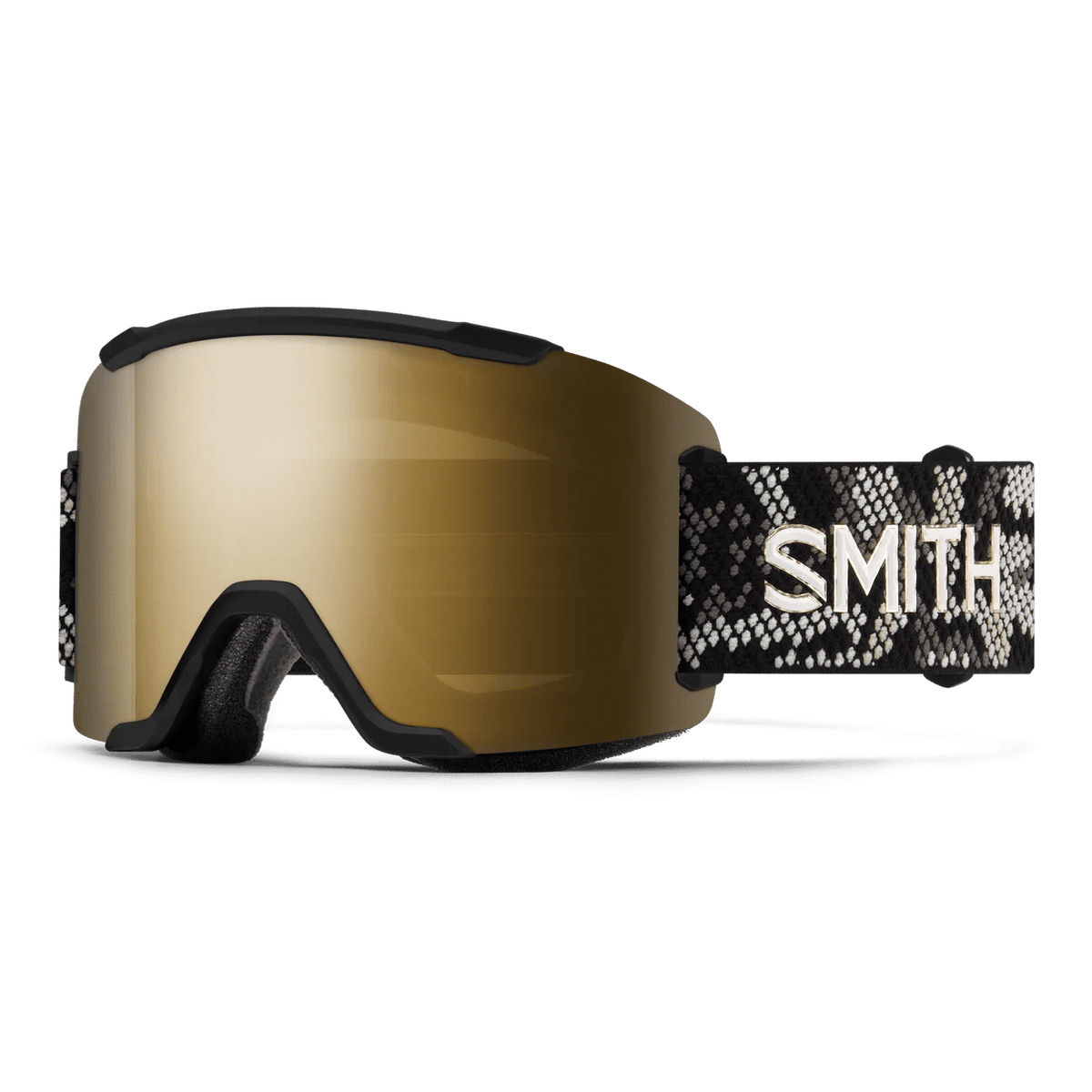 Smith 2027 Squad Goggle - Black Snakeskin + ChromaPop Sun Black Gold Mirror - Switch Skate & Snow