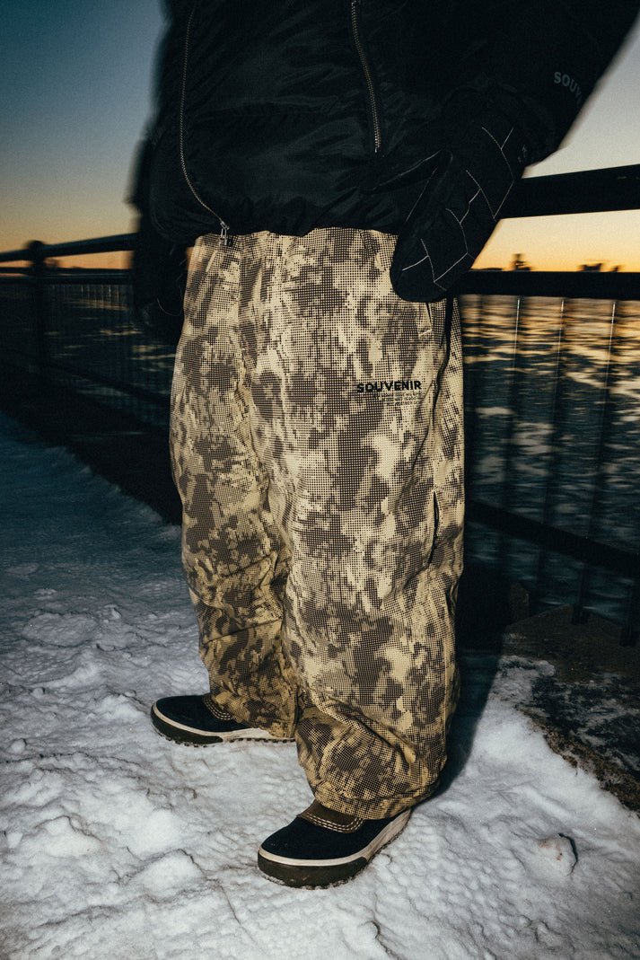 Souvenir Parachute Snowboard Pants 2026 - Brown Blotch - Switch Skate & Snow