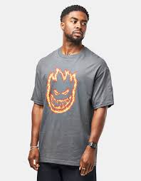 Spitfire Charred Remains T-Shirt - Charcoal - Switch Skate & Snow