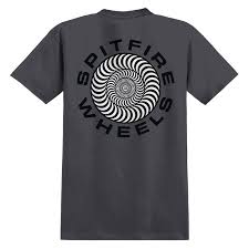 Spitfire Classic 87 Swirl Fade Fill T-Shirt - Charcoal/Black/White - Switch Skate & Snow