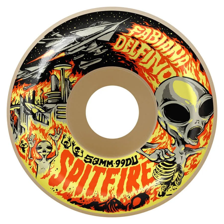Spitfire F4 Fabiana Invasion Conical Full Wheels - 54mm 99D - Switch Skate & Snow