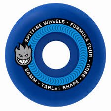 Spitfire F4 Team Colour Tablet Wheels - 54mm 99D - Ice Blue - Switch Skate & Snow