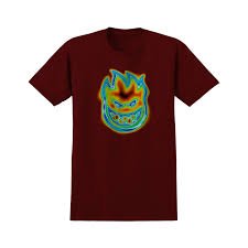 Spitfire Radioactive Bighead T-Shirt - Burgundy - Switch Skate & Snow