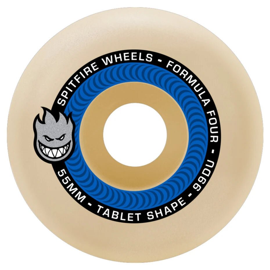 Spitfire Tablet Formula Four Natural Wheels - 55mm 99D - Switch Skate & Snow