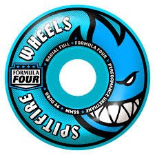 Spitfire Team Colors F4 Radial Full Wheels - 55mm 99D - Light Blue - Switch Skate & Snow