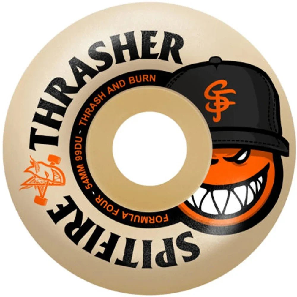 Spitfire X Thrasher F4 The City Radial Full Wheels - 54mm 99D - Switch Skate & Snow