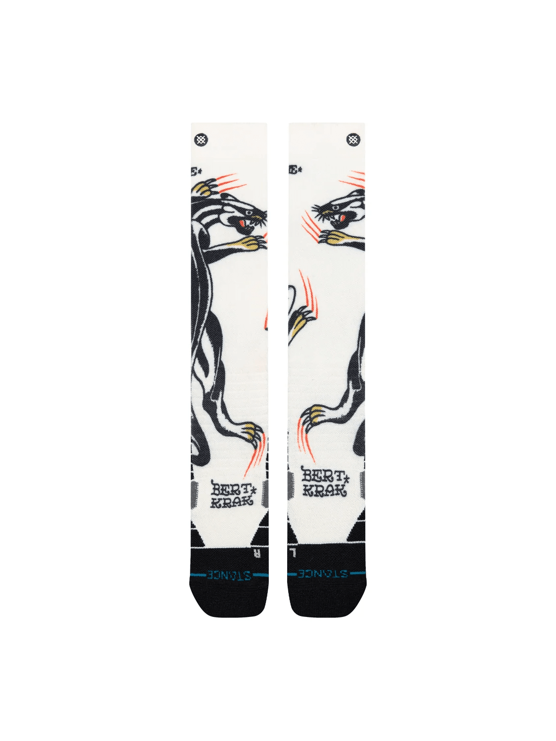 Stance 2027 Snow Battle Mid Poly Socks - Cream - Switch Skate & Snow