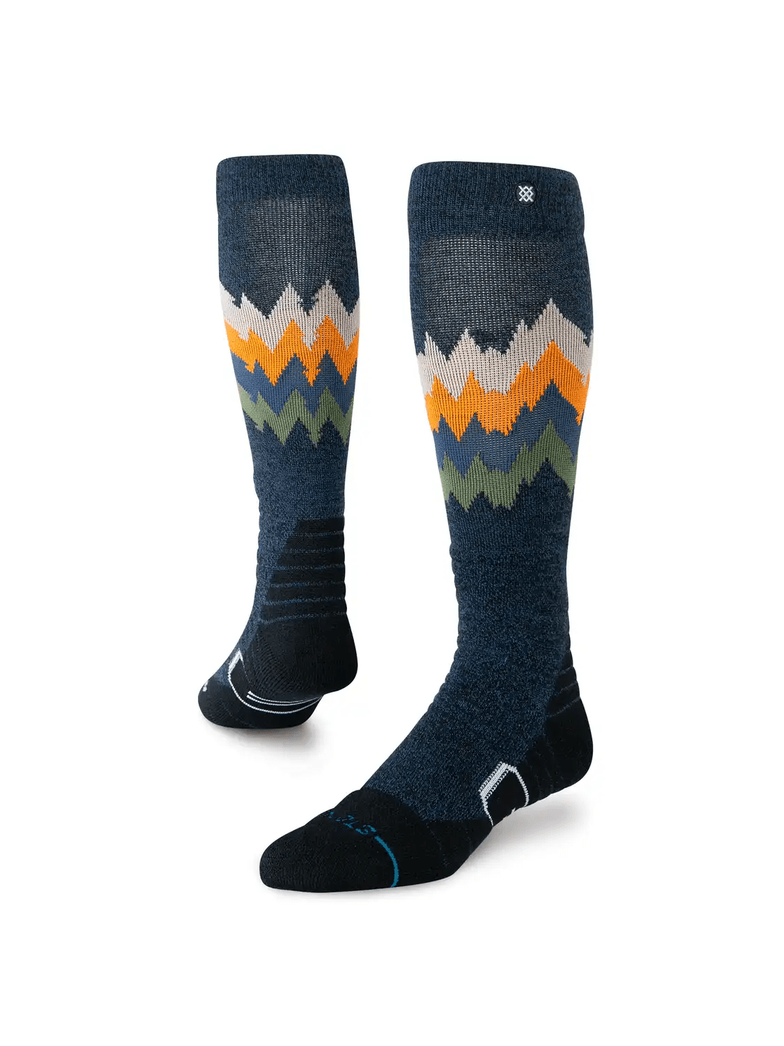 Stance 2027 Snow Thompson Mid Wool Socks - Navy Heather - Switch Skate & Snow