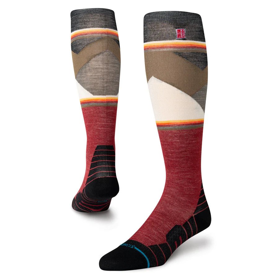 Stance Snow Socks ATPA Jimmy Chin Wool 2025 - Red - Switch Skate & Snow