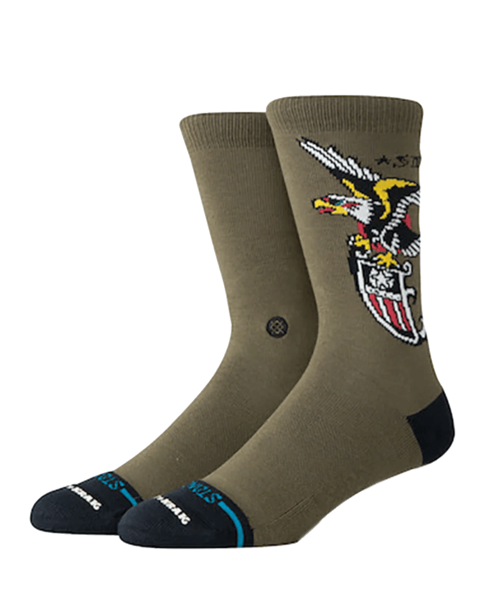 Stance Socks ARPA The Eagle Crew - Military Green - Switch Skate & Snow