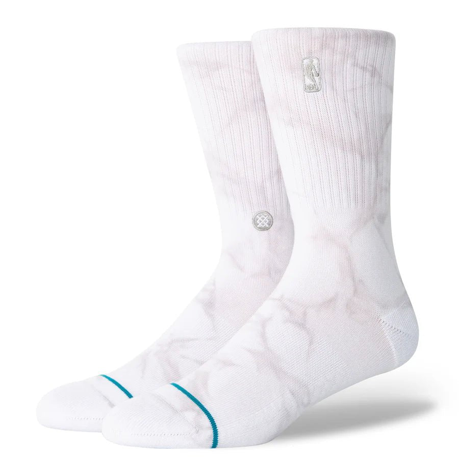 Stance Socks NBA Logo Man Dye - Light Grey - Switch Skate & Snow