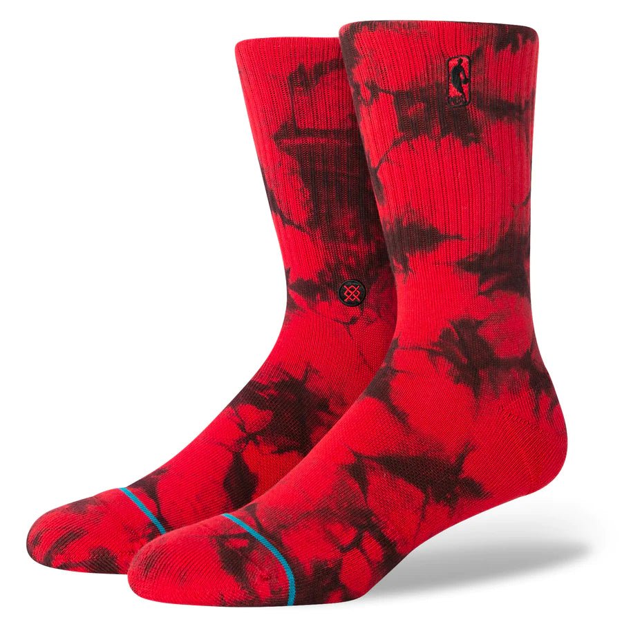 Stance Socks NBA Logoman Dye - Red - Switch Skate & Snow